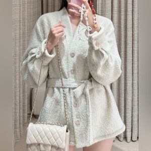 Designer Wool Tweed Jacket